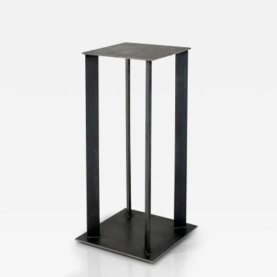Robert Koch Artist Made Industrial Steel Pedestal Stand by Robert Koch USA 2018