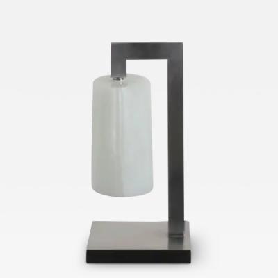 Robert Kuo Bell Shape Lamp Bai Jade Peking Glass by Robert Kuo Hand Carved Limited