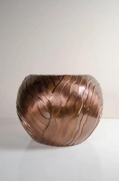 Robert Kuo Cascade Design Low Drum Stool by Robert Kuo Limited Edition Customizable