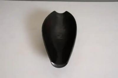 Robert Kuo Contemporary Black Copper Bai He Tray by Robert Kuo Hand Repousse