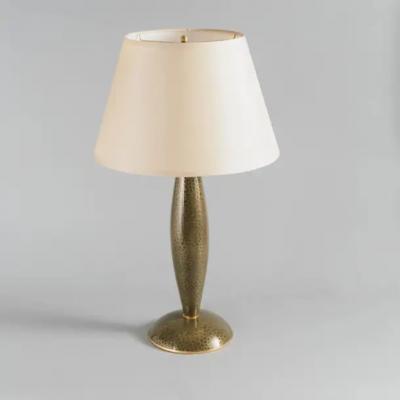 Robert Kuo Contemporary Cloisonn Baluster Lamp in Moss by Robert Kuo Limited Edition
