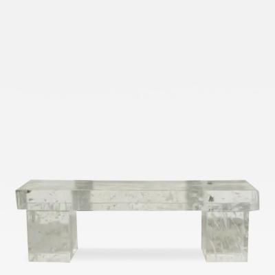 Robert Kuo Contemporary Crystal Bench by Robert Kuo Limited Edition