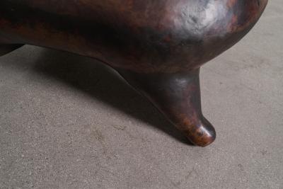 Robert Kuo Contemporary Hand Repouss Copper Chair by Robert Kuo Limited Edition