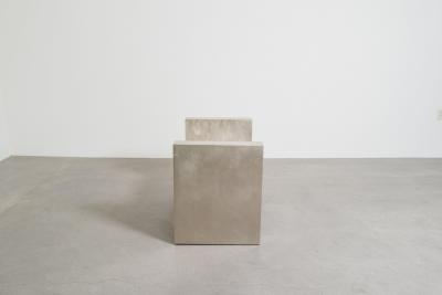 Robert Kuo Contemporary Hand Repouss White Bronze H Chair by Robert Kuo Limited Edition