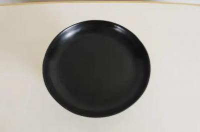 Robert Kuo Contemporary High Compote in Black Lacquer by Robert Kuo Limited Edition