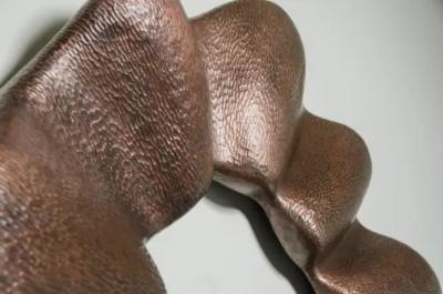 Robert Kuo Contemporary Ji Guan Mirror in Hand Repouss Copper by Robert Kuo