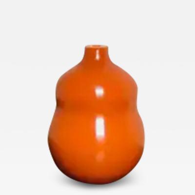 Robert Kuo Contemporary Mila Peking Glass Gourd Vase by Robert Kuo Limited Edition