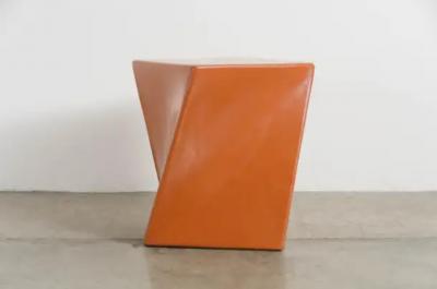 Robert Kuo Contemporary Niu Drumstool in Mila Lacquer by Robert Kuo Limited Edition