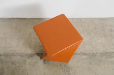 Robert Kuo Contemporary Niu Drumstool in Mila Lacquer by Robert Kuo Limited Edition