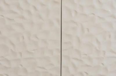 Robert Kuo Contemporary Rocco Small Short Cabinet in Cream Lacquer by Robert Kuo