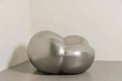 Robert Kuo Contemporary Stainless Steel Cloud Chair by Robert Kuo Limited Edition