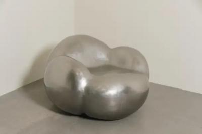 Robert Kuo Contemporary Stainless Steel Cloud Chair by Robert Kuo Limited Edition
