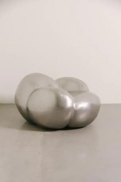 Robert Kuo Contemporary Stainless Steel Cloud Chair by Robert Kuo Limited Edition
