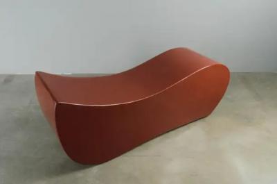 Robert Kuo Contemporary Yi Bench in Red Bean Lacquer by Robert Kuo Limited Edition