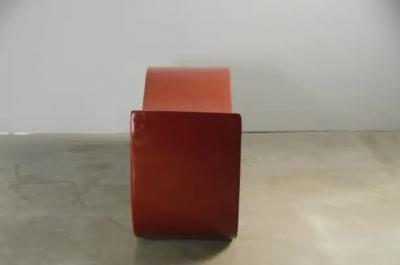 Robert Kuo Contemporary Yi Bench in Red Bean Lacquer by Robert Kuo Limited Edition