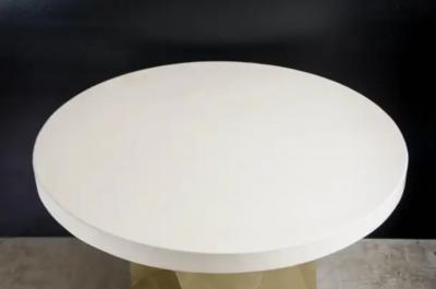 Robert Kuo Cream Lacquer Entry Table Top by Robert Kuo Limited Edition