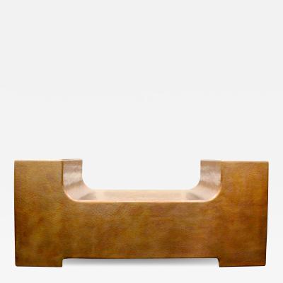 Robert Kuo Custom U Shaped Copper Bench
