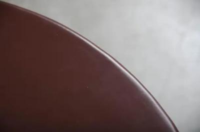 Robert Kuo Dong Shan Table Red Bean Lacquer by Robert Kuo Hand Repouss Limited Edition