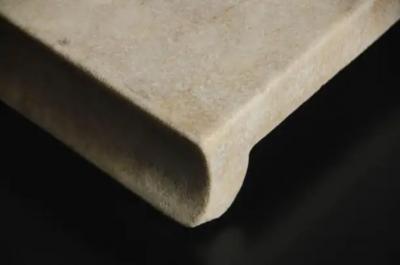 Robert Kuo Han Bai Yu Stone Elevated Tray by Robert Kuo Hand Carved Limited Edition