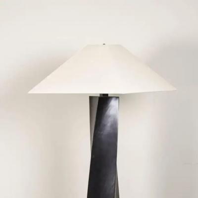 Robert Kuo Helix Floor Lamp Black Copper by Robert Kuo Limited Edition