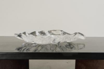 Robert Kuo Large Crystal Leaf Plate by Robert Kuo Limited Edition