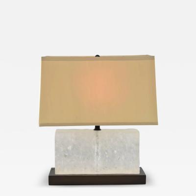 Robert Kuo Modern Robert Kuo for McGuire Carved Ice Table Lamp 1 of 2