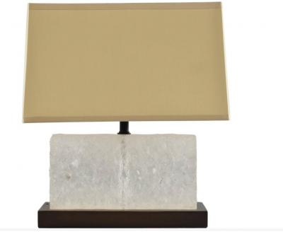 Robert Kuo Modern Robert Kuo for McGuire Carved Ice Table Lamp 1 of 2
