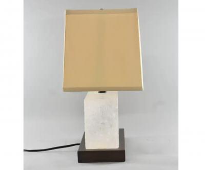 Robert Kuo Modern Robert Kuo for McGuire Carved Ice Table Lamp 1 of 2