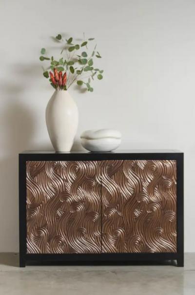 Robert Kuo Persimmon Box in Cream Lacquer by Robert Kuo Limited Edition