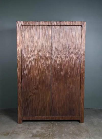 Robert Kuo Pleats Armoire by Robert Kuo Limited Edition Customizable