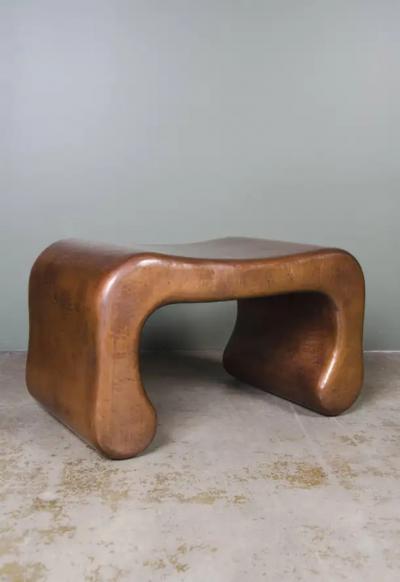 Robert Kuo Pong Leg Seat Copper by Robert Kuo Limited Edition In Stock