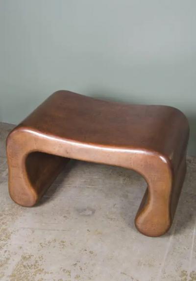 Robert Kuo Pong Leg Seat Copper by Robert Kuo Limited Edition In Stock