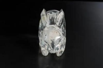 Robert Kuo Rabbit Crystal by Robert Kuo Hand Carved Limited Edition