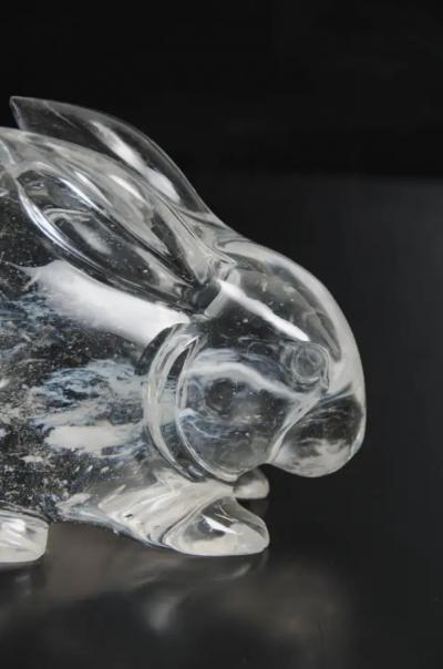 Robert Kuo Rabbit Crystal by Robert Kuo Hand Carved Limited Edition