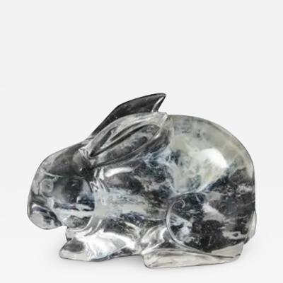 Robert Kuo Rabbit Crystal by Robert Kuo Hand Carved Limited Edition