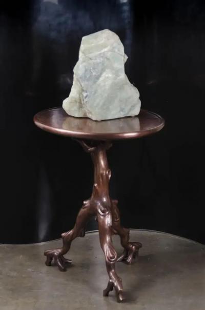 Robert Kuo Scholar Rock Nephrite Jade by Robert Kuo Hand Carved Limited Edition
