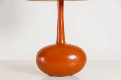 Robert Kuo Tall Cocoon Table Lamp Mila Lacquer by Robert Kuo Hand Repousse Limited