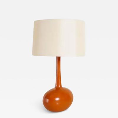 Robert Kuo Tall Cocoon Table Lamp Mila Lacquer by Robert Kuo Hand Repousse Limited