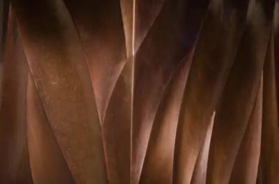 Robert Kuo Za Xian Dining Table Base Pair Antique Copper by Robert Kuo Limited Edition