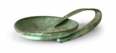 Robert Lee Morris Robert Lee Morris Bent Leaf Bowl Patina Sculpture