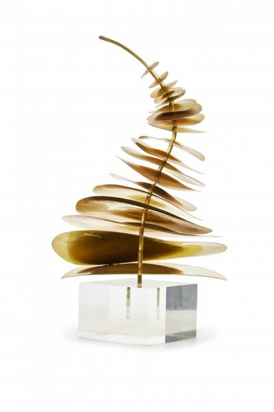 Robert Lee Morris Robert Lee Morris Corkscrew Brass Sculpture