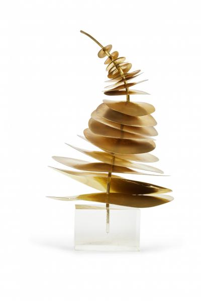 Robert Lee Morris Robert Lee Morris Corkscrew Brass Sculpture