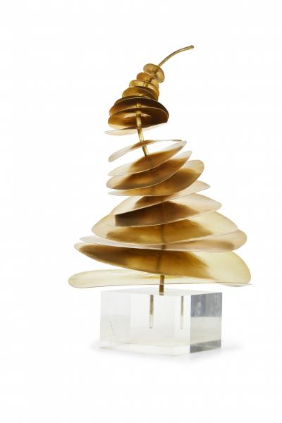 Robert Lee Morris Robert Lee Morris Corkscrew Brass Sculpture