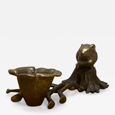 Robert Lee Morris Robert Lee Morris Mouse On Stump Candle Holder