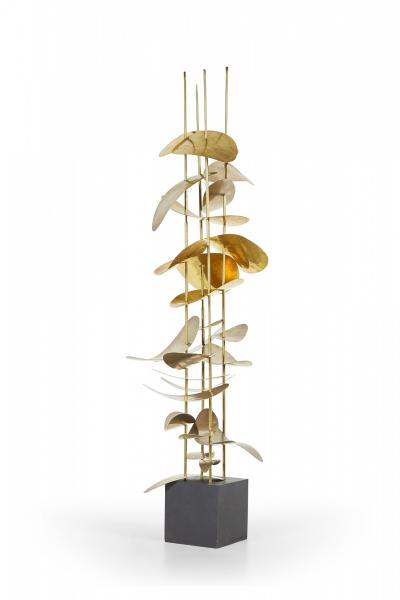 Robert Lee Morris Robert Lee Morris Quadruple Vines Brass And Nickel Sculpture