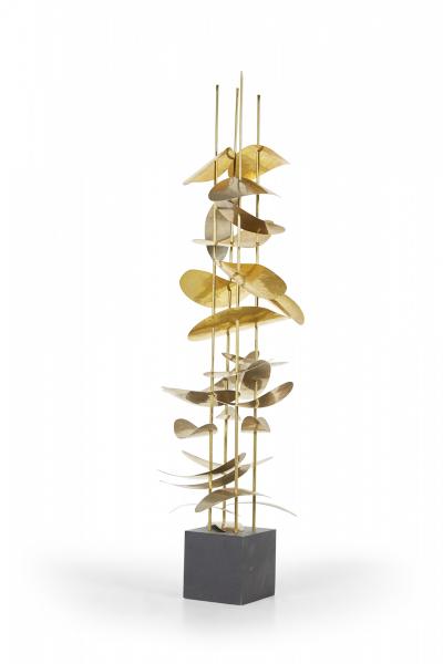Robert Lee Morris Robert Lee Morris Quadruple Vines Brass And Nickel Sculpture