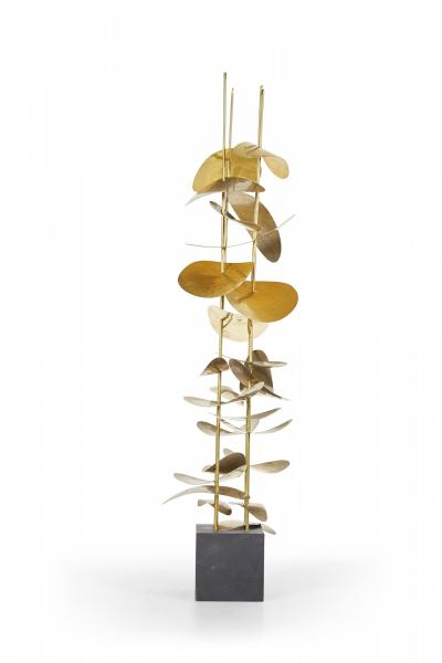 Robert Lee Morris Robert Lee Morris Quadruple Vines Brass And Nickel Sculpture
