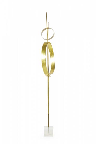 Robert Lee Morris Robert Lee Morris Tick Tock Nickel And Brass Sculpture