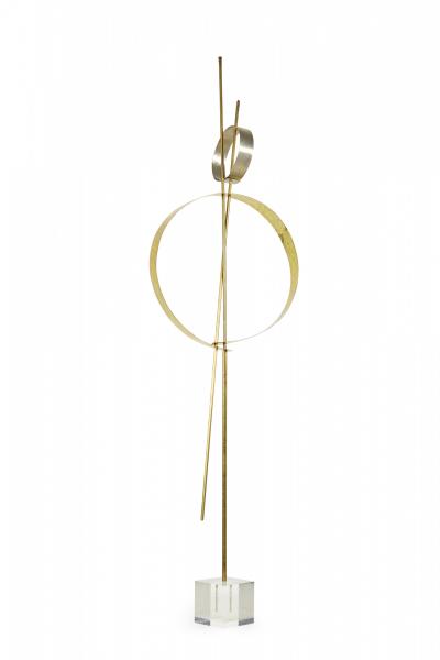 Robert Lee Morris Robert Lee Morris Tick Tock Nickel And Brass Sculpture