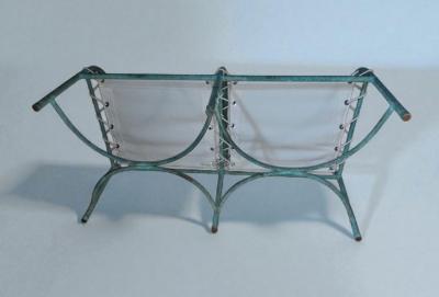 Robert Lewis Robert Lewis Copper Tube Settee Santa Barbara Studio CA 1940s
